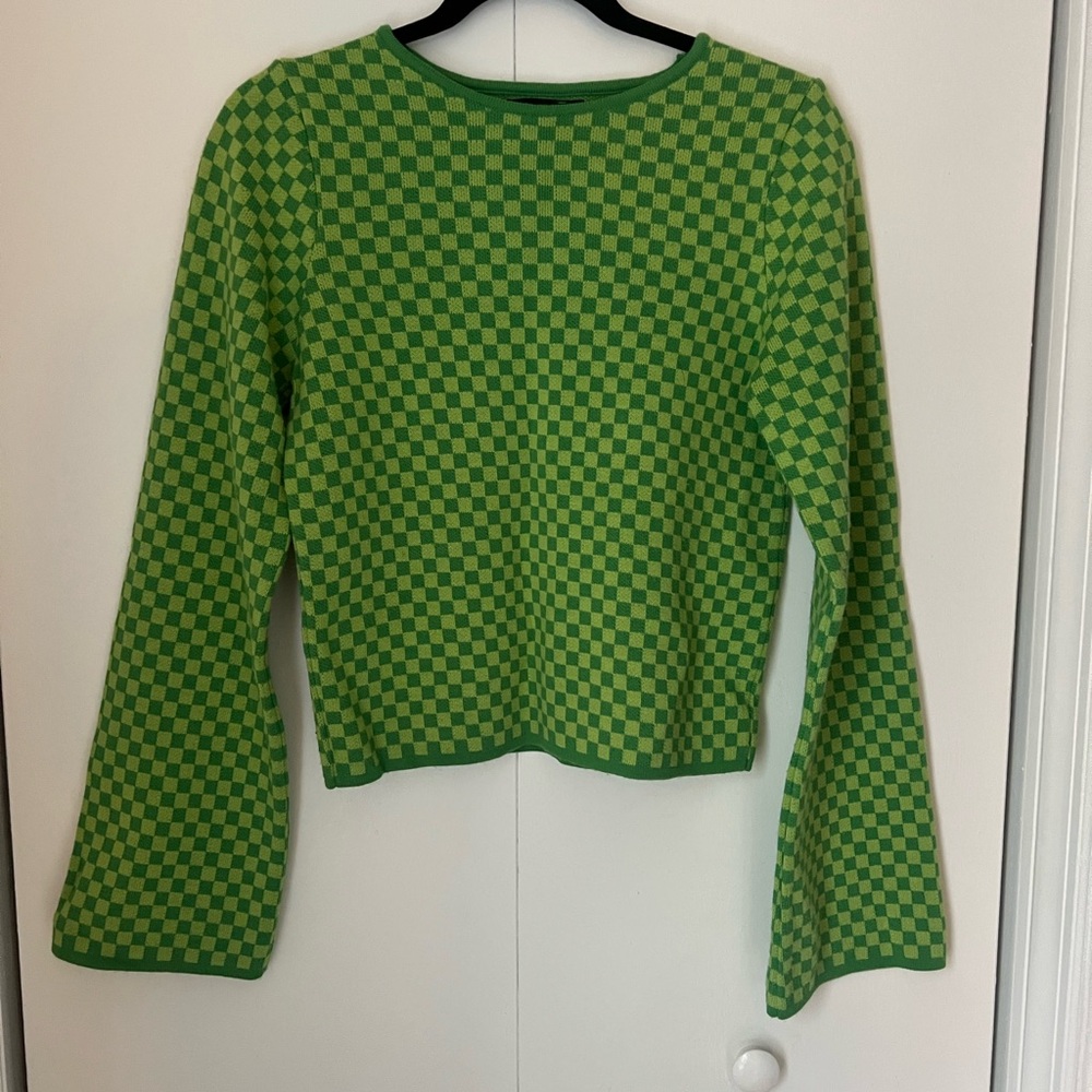 ASOS Green Checkered Sweater